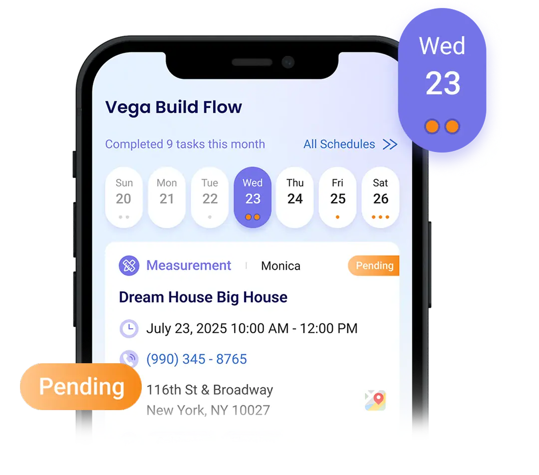 Vega Build Flow 现场执行管理界面