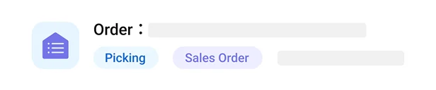 Vega order management card